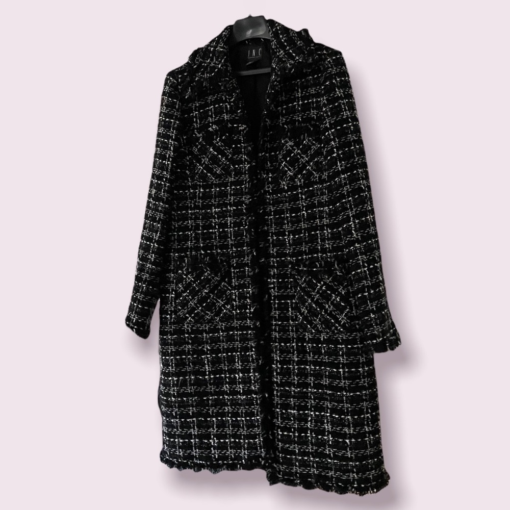 INC black and white jacket